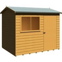 Shire Lewis 8 ft x 6 ft Reverse Apex Style Handmade Garden Shed Style C
