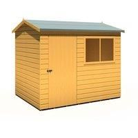 Shire Lewis 8 ft x 6 ft Reverse Apex Style Handmade Garden Shed Style D