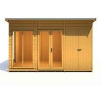 Shire Lela 12 ft x 8 ft Summerhouse wih Storage Shed
