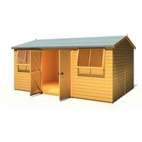 Shire Atlas Reverse Workshop Shed 10x15 ft w/ Double Doors