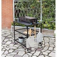 Outdoor Pizza Oven and BBQ Table with Wheels for Ooni Dallonda Nero Fresh Grills