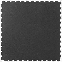 Ecotile E500/7 Interlocking Floor Tile Black 500 x 500mm 4 Pack (331RV)