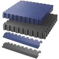 Garage Floor Tile Company X Joint Double Garage Interlocking Floor Tile Pack Blue / Graphite 27m 117 Pieces (247RV)