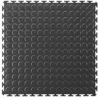 Ecotile E500/7 Interlocking Floor Tile Black 500 x 500mm 4 Pack (148RV)