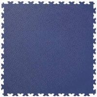 Heavy Duty Garage Flooring - 4 Tiles of PVC Interlocking Floor Tile, Gym Matting (497 x 497 x 7mm) (Blue)