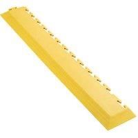 Ecotile E500/7 Interlocking Corner Edge Ramp Yellow 590 x 90mm 2 Pack (928RV)