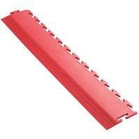 Ecotile E500/7 Interlocking Corner Edge Ramp Red 590 x 90mm 2 Pack (749RV)