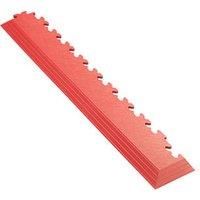 Garage Floor Tile Company X Joint Interlocking Corner Edge Ramp Red 587 x 90mm 2 Pack (283RV)