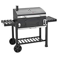 CosmoGrill Outdoor XXL Smoker Charcoal BBQ Portable Grill Garden BBQ