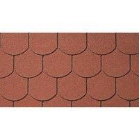 Roof Pro Red Round Bitumen Roof Shingles 1m x 340mm 16 Pack (327KW)