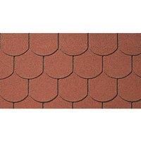 Roof Pro Red Round Bitumen Roof Shingles 1m x 340mm 16 Pack (327KW)