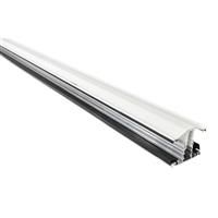 Solstice Capex Snap Down Glazing Bar 10-25mm White 3000mm in Brown Rubber
