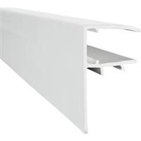 Solstice PVC F-Section 10mm x 3000mm in White Polycarbonate