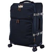 Joules Coast Collection Trolley Travel Luggage Case 4-Wheel, French Navy, Medium