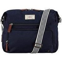 Joules Coast Softside Collection Unisex Crossbody Bag With Adjustable Straps, French Navy