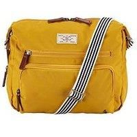 Joules Coast Softside Collection Unisex Crossbody Bag With Adjustable Straps, Antique Gold