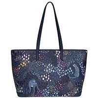 Sara Miller Large Tote Midnight Leopard