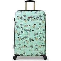 Sara Miller Ostrich Mint Large Suitcase