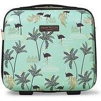 Sara Miller Ostrich Mint Vanity Case