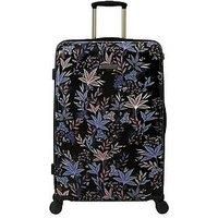 Sara Miller Black Botanic 77cm 4-Wheel Large Suitcase - Black