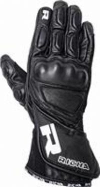 Richa WSS Leather Motorcycle Motorbike Sports Touring Gloves Black
