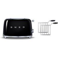 Smeg TSF01, TSSR01 2 Slice Toaster with 2-Sandwich Racks Set in Black