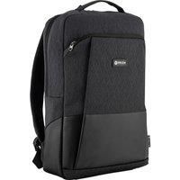 PRIZM 15.6 Inch Business/Gaming Travel Bag Laptop Backpack | Carry On Size | Mens Womens Unisex | Lightweight School Water Resistant Rucksack - Grey/Black