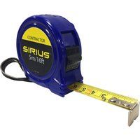 Sirius Contractor Tape Measure Imperial & Metric 16ft / 5m 19mm