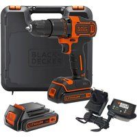 Black and Decker BCD700S 18v Cordless Combi Drill 2 x 1.5ah Li-ion Charger Case
