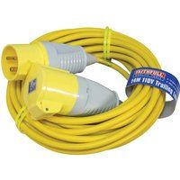 Sirius Extension Trailing Lead 16 amp Heavy Duty Yellow Cable 110v