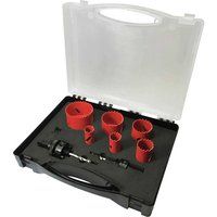 Sirius 9 Piece Plumbers HSS Bi Metal Hole Saw Set