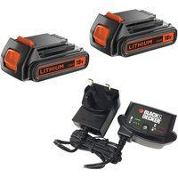 Black and Decker Genuine 18v Twin Liion Battery and Charger Pack 1.5ah 240v