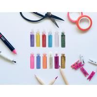 12 Colours Glitter Dust Powder Pots Set Nail Art Tips Decoration / Crafts / DIY