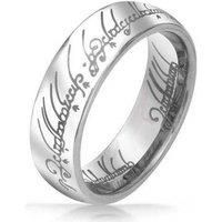 Lord Of The Rings Inspired Vintage Ring In 2 Sizes And 2 Colours - Silver