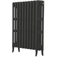 Arroll Neo-Classic 4-Column Cast Iron Radiator 760 x 754mm Black 3719BTU (5012F)