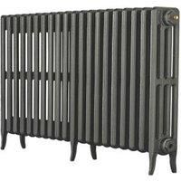 Arroll Neo-Classic 4-Column Cast Iron Radiator 660 x 1234mm Cast Grey 5323BTU (7855F)