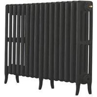 Arroll Neo-Classic 4-Column Cast Iron Radiator 660 x 994mm Black 4258BTU (2687F)