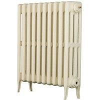 Arroll Neo-Classic 4-Column Cast Iron Radiator 660 x 754mm Cream 3193BTU (7524F)