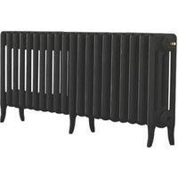 Arroll Neo-Classic 4-Column Cast Iron Radiator 460 x 1234mm Black 3910BTU (4812F)