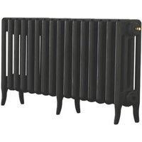 Arroll Neo-Classic 4-Column Cast Iron Radiator 460 x 874mm Black 2736BTU (4241F)