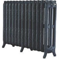 Montmartre 768 High French Embossed 13 Section Cast Iron Radiator finished Black Primer