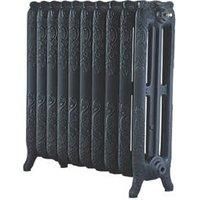 Montmartre 768 High French Embossed 10 Section Cast Iron Radiator finished Black Primer