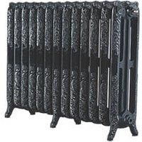 Arroll Montmartre 3-Column Cast Iron Radiator 760mm x 1074mm Black 6387BTU (8825P)