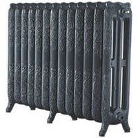 Arroll Montmartre 3-Column Cast Iron Radiator 760 x 1074mm Pewter 6387BTU (4828P)
