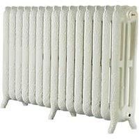 Montmartre 768 High French Embossed 15 Section Cast Iron Radiator finished Cream 9001