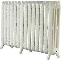 Montmartre 768 High French Embossed 14 Section Cast Iron Radiator finished Cream 9001