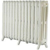Montmartre 768 High French Embossed 13 Section Cast Iron Radiator finished Cream 9001