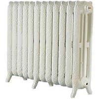 Montmartre 768 High French Embossed 12 Section Cast Iron Radiator finished Cream 9001