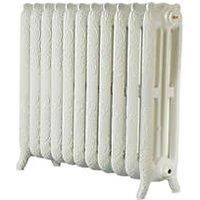 Montmartre 768 High French Embossed 11 Section Cast Iron Radiator finished Cream 9001
