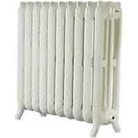 Montmartre 768 High French Embossed 10 Section Cast Iron Radiator finished Cream 9001